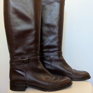Italian Leather Chocolate Brown Boots 10M